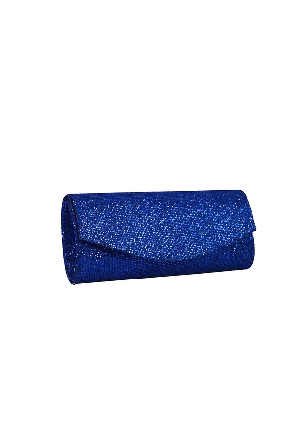 Lacivert Simli Clutch