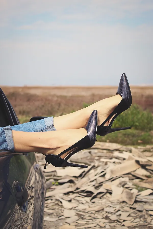 Lacivert Süet Stiletto