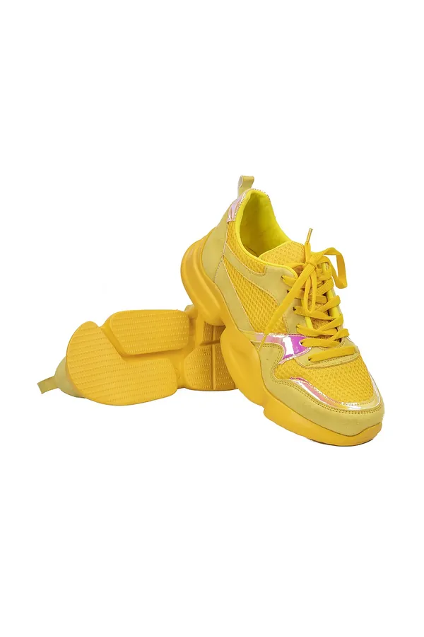Sarı Rugan Sneaker