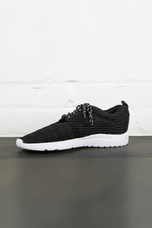 Siyah Beyaz Tabanlı Örgü Sneaker